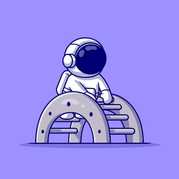 Cute astronaut play toy ladder cartoon