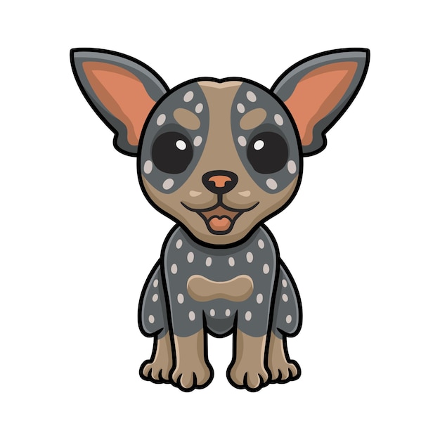 Cute australian cattle dog cartoon