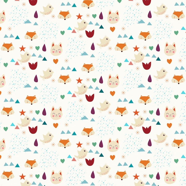 Vector cute autumn background