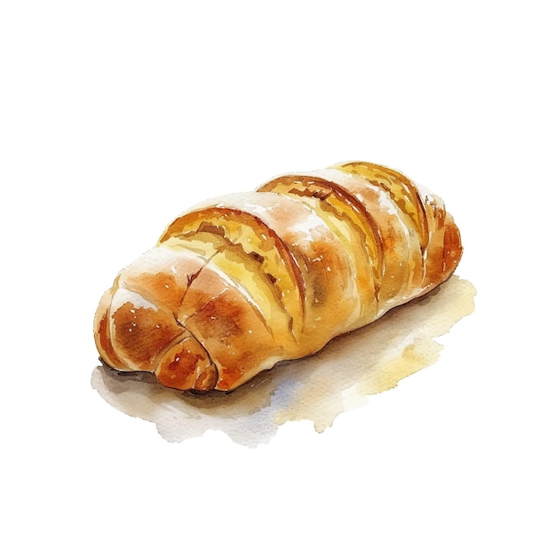 cute babka vector illustration in watercolour style