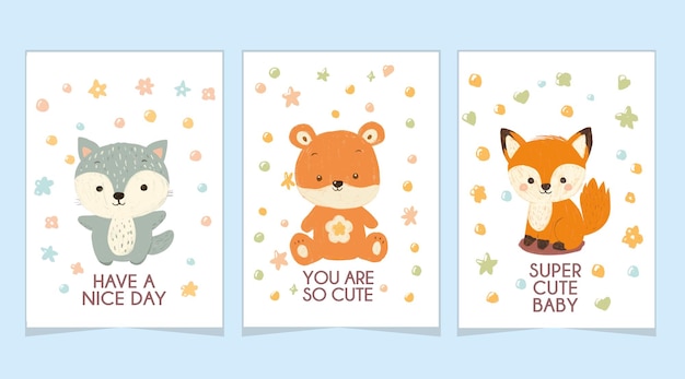 Cute Baby Animals Cards