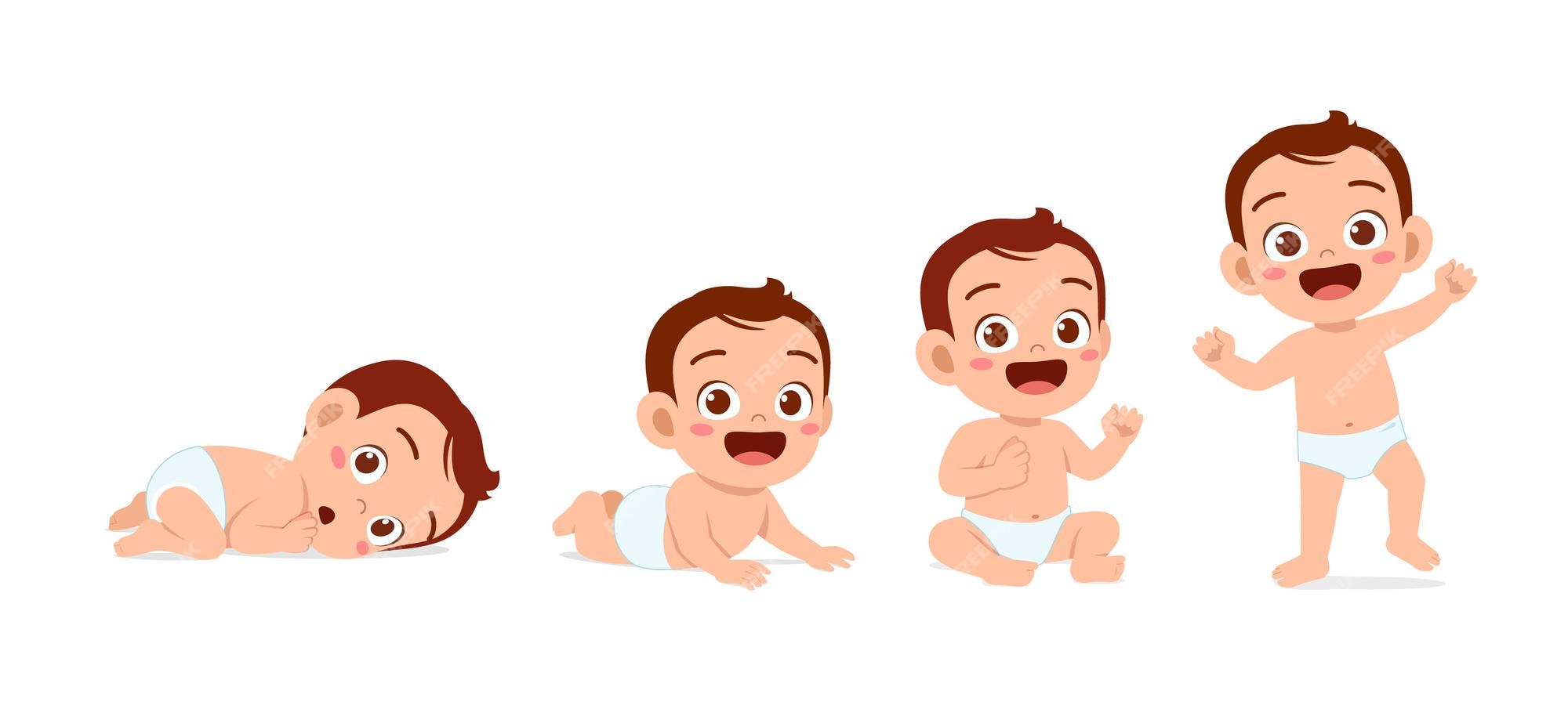 Baby growth Vectors & Illustrations for Free Download | Freepik