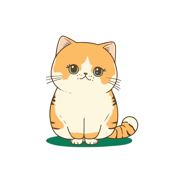 Cute baby cat illustration Cartoon