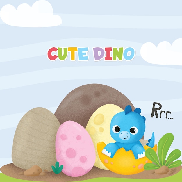 Cute Baby Dino