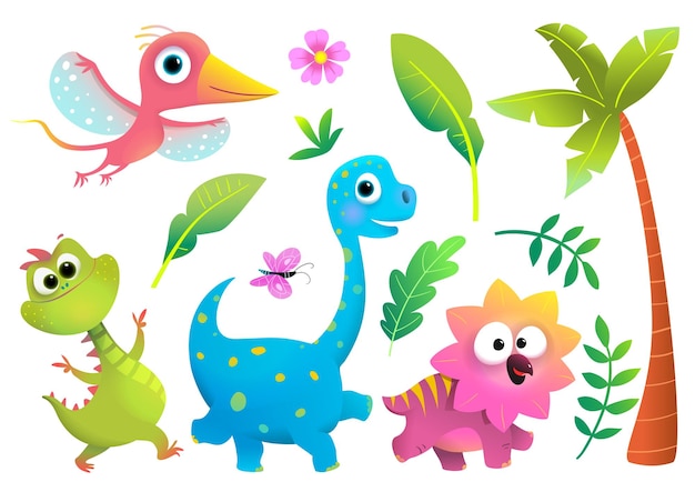 Cute Baby Dinosaur Clipart Collection for Children