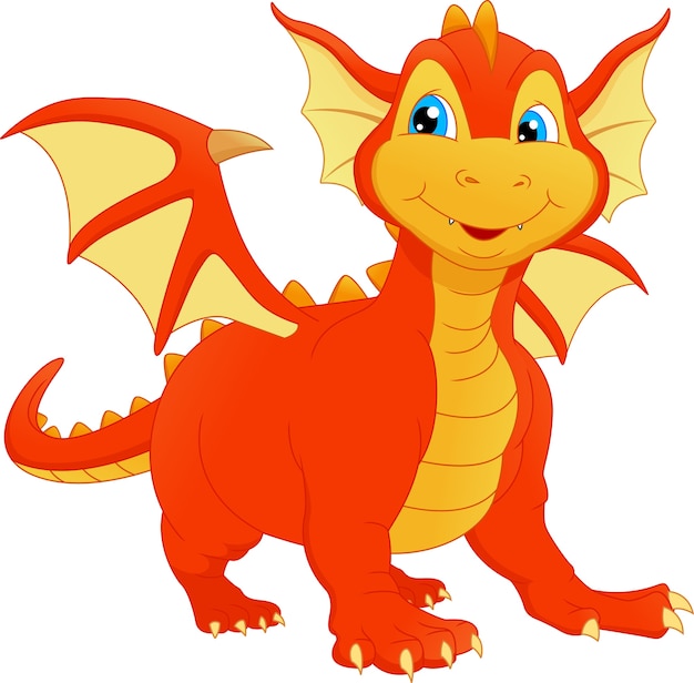 cute baby dragon cartoon 