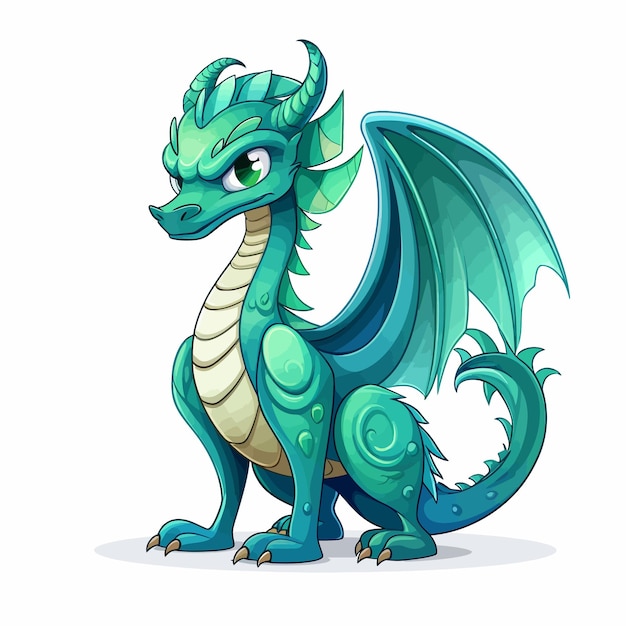 Cute baby dragon cartoon