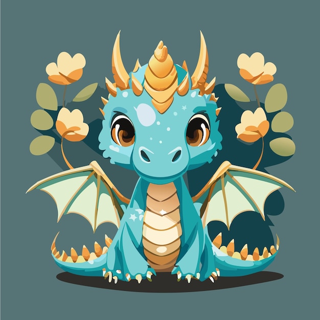 Cute baby dragon