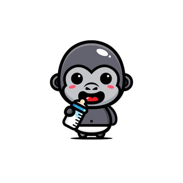 Cute baby gorilla design