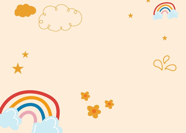 Cute baby illustration background