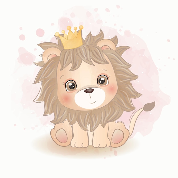 cute baby lion