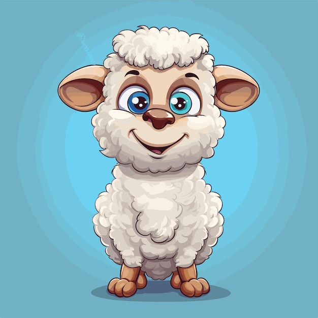 cute baby sheep Illustration of a little sheep