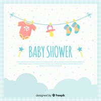 Cute baby shower background