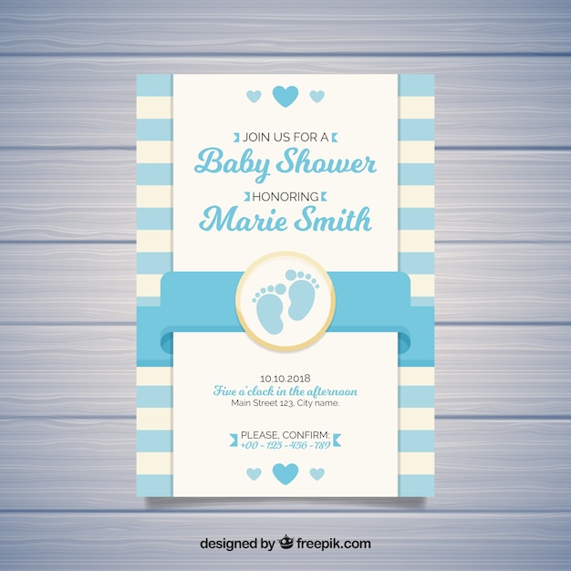 Cute baby shower card