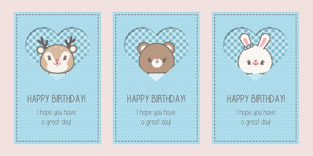 Cute baby shower or happy birthday card