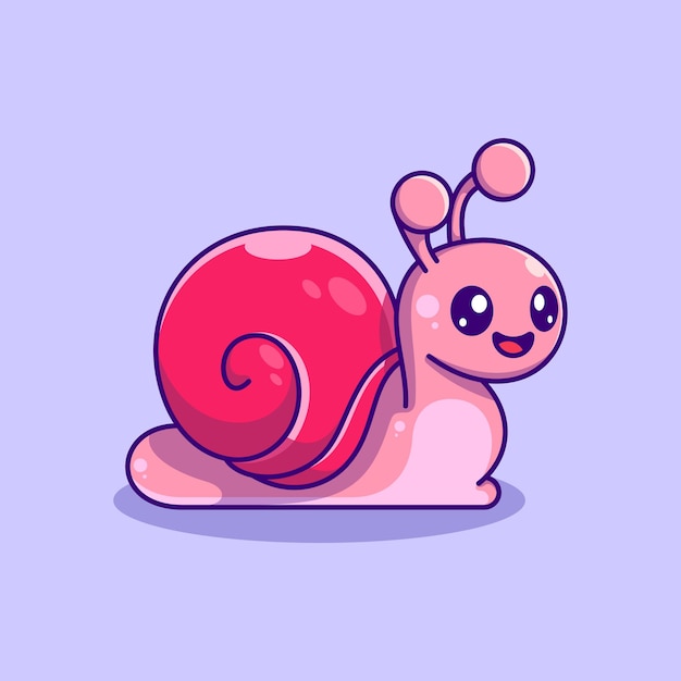 귀여운 아기 달팽이 만화 디자인