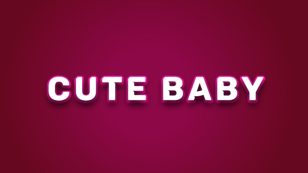 Cute Baby Text Effect