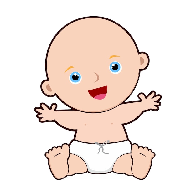 cute baby vector cartoon 2