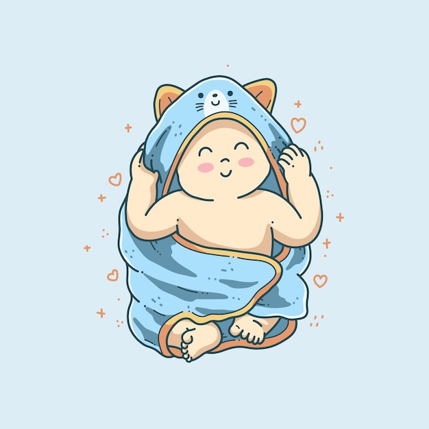 Cute baby vector illustration design