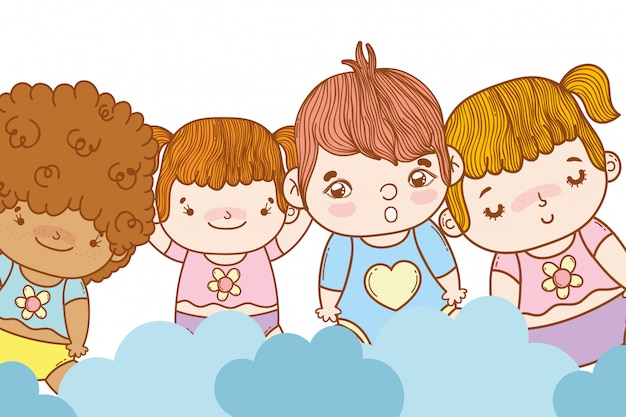 Cute babys cartoon