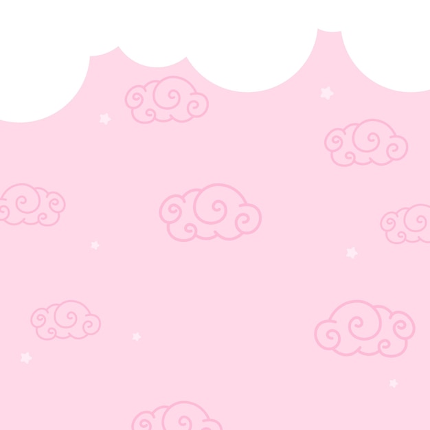 Cute background cloud Vector