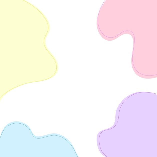 Cute background curves colorful Vector