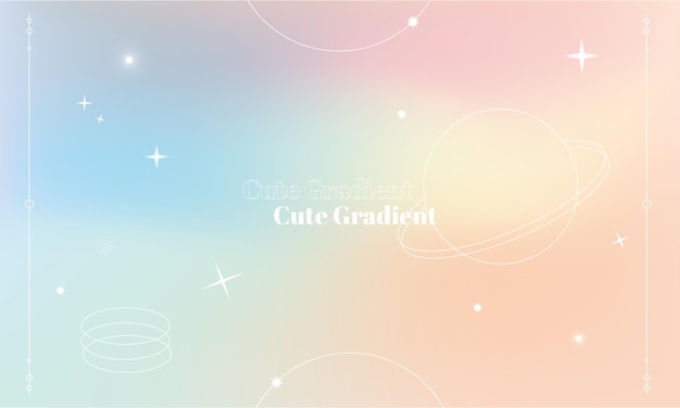 Vector cute background girly wallpaper