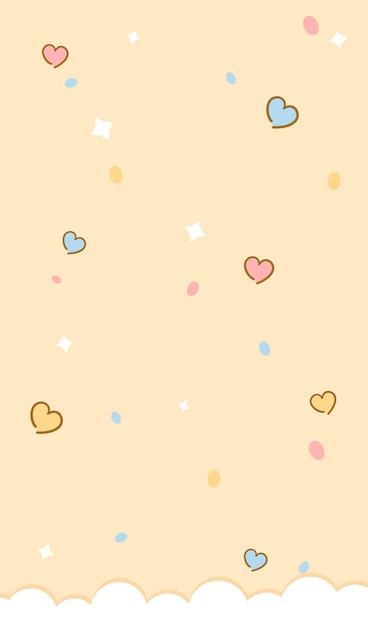 Vector cute background hearts vector