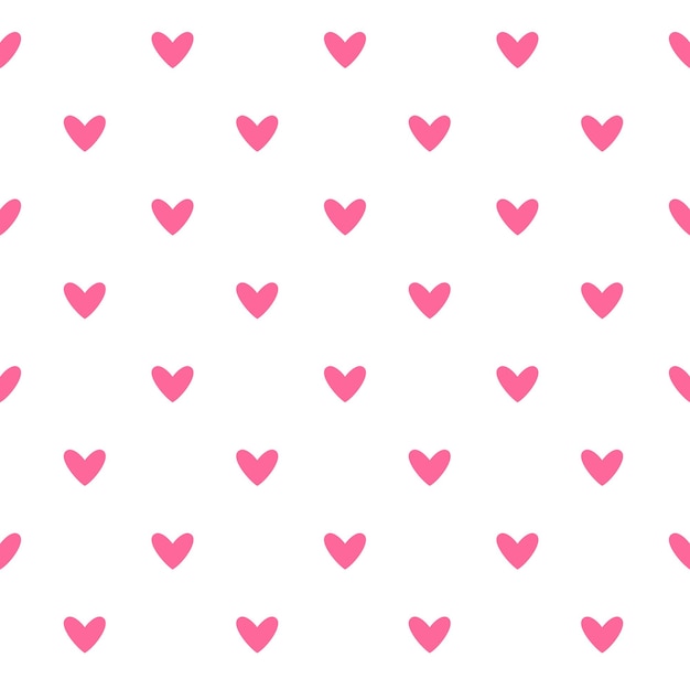 Vector cute background pattern with hearts