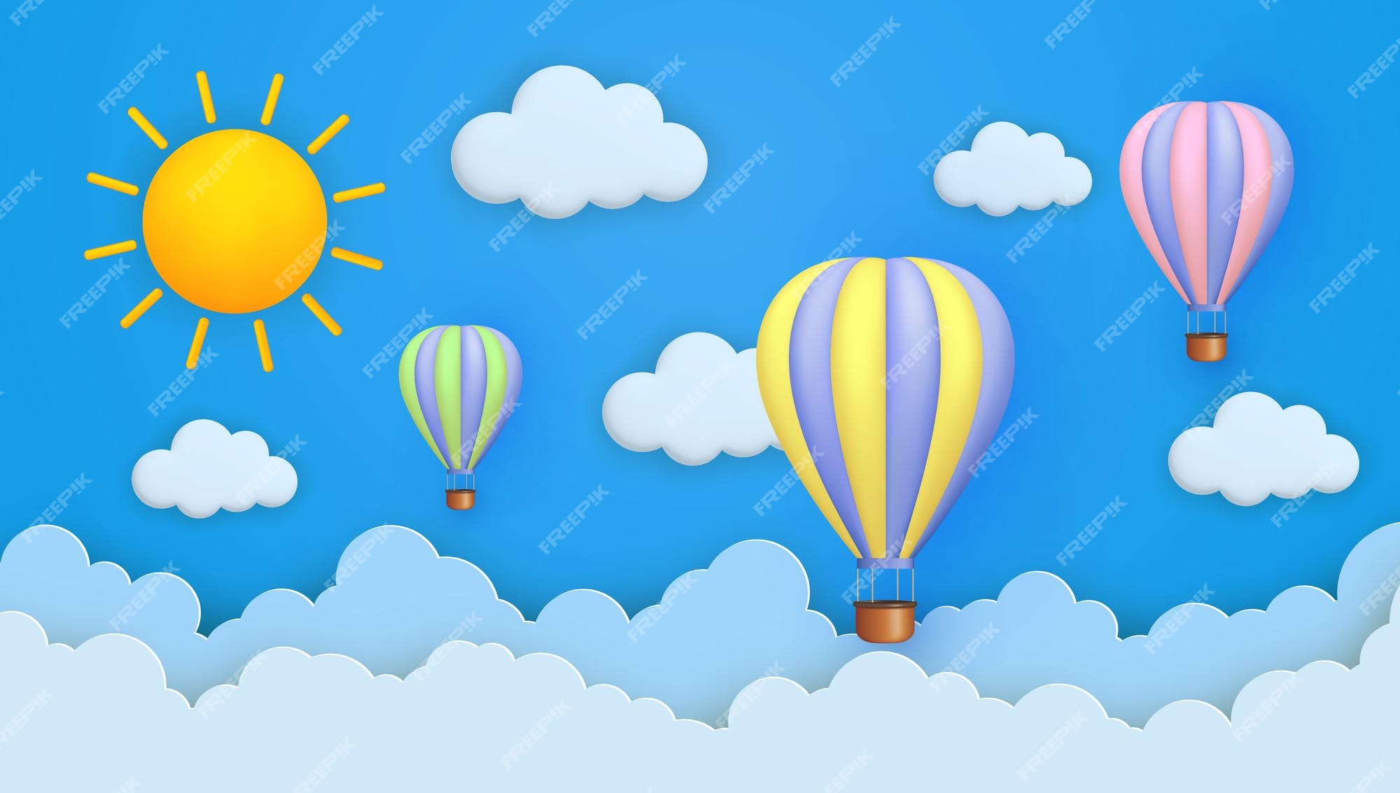 Page 16 | 3d Hot Air Balloon Images - Free Download on Freepik