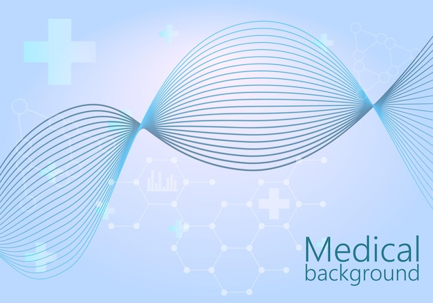 Cute background with blue illumination on a medical theme