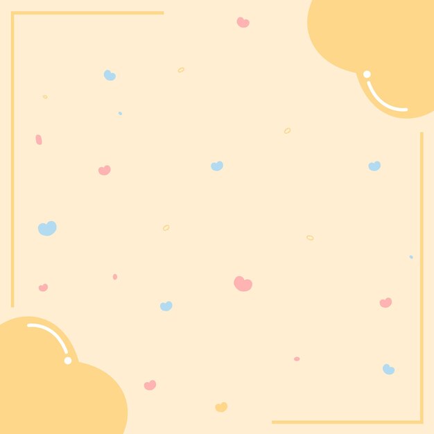 Vector cute background with hearts vector