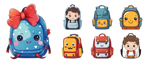 A cute backpack set for multiple activities Children's backpack for education hiking