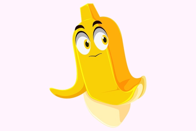 Вектор Иллюстрация симпатичного дизайна персонажа банана