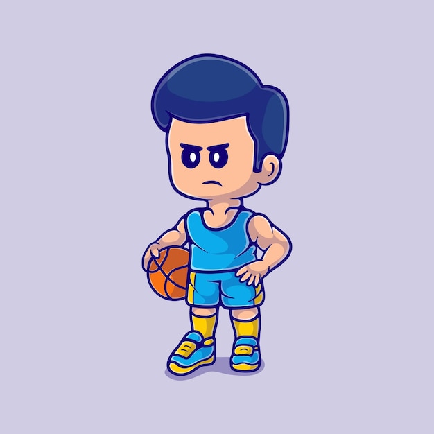 Cute basketball player illustration
