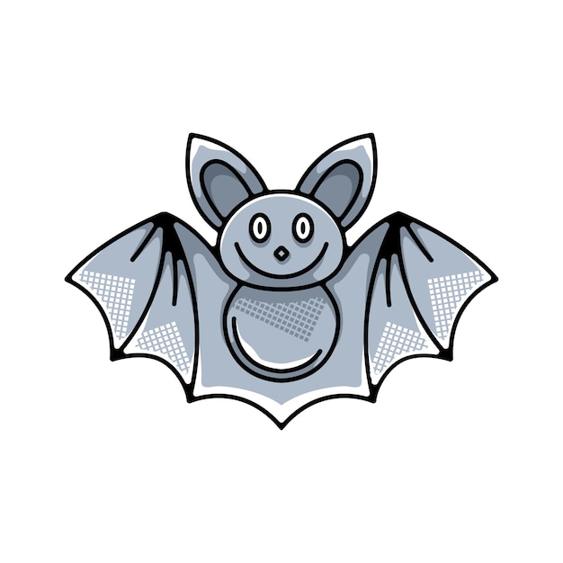 Cute bat logos, icons, stickers and t-shirts