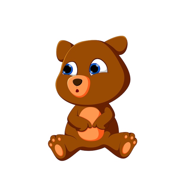 cute bear cartoon