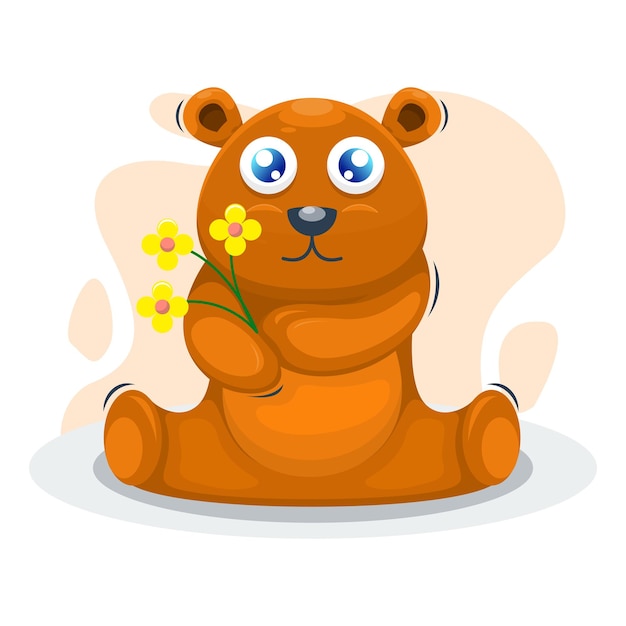 cute bear illustration