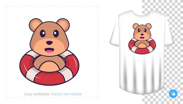 Premium Vector  Cute bear mascot character. can be used for