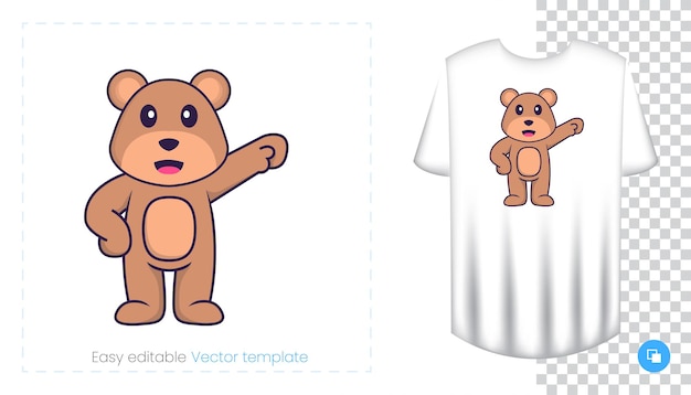 Premium Vector  Cute bear mascot character. can be used for