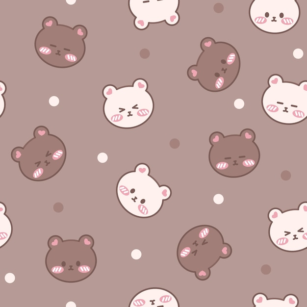 Cute Bear seamLess pattern