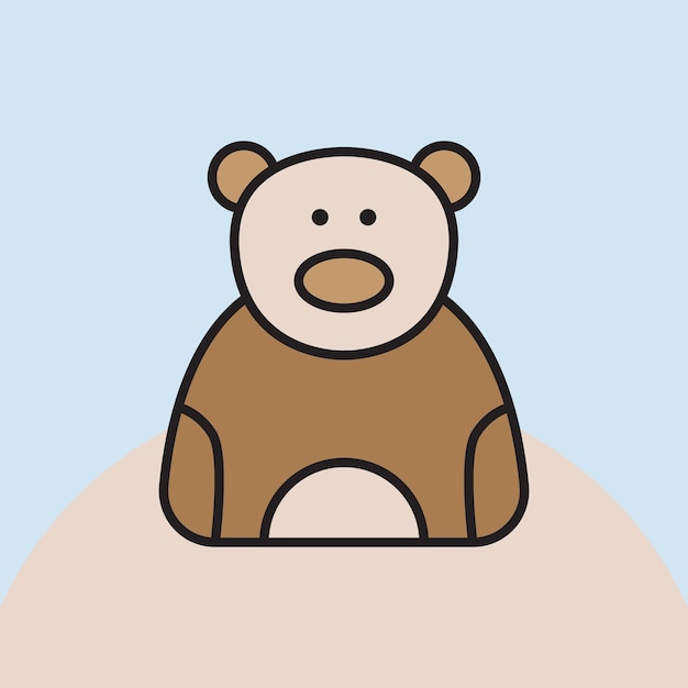 Cute Bear Vector Illustration