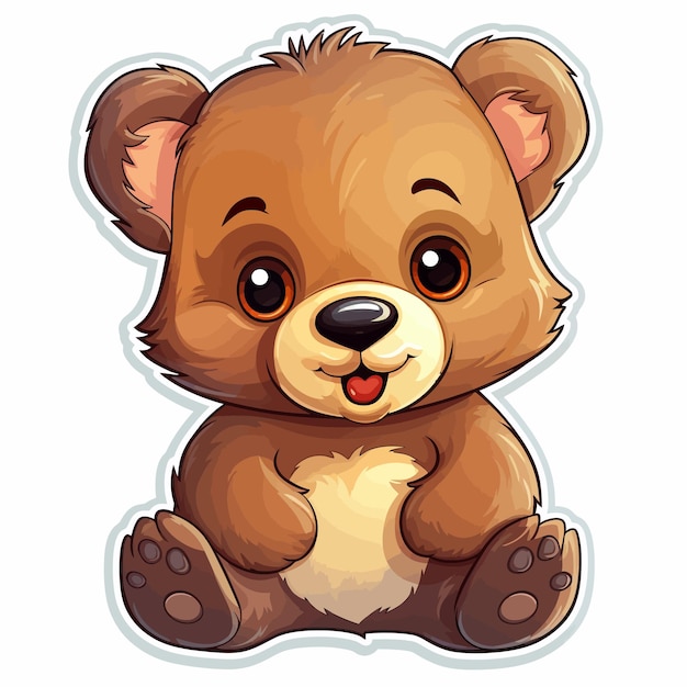 cute bear vector