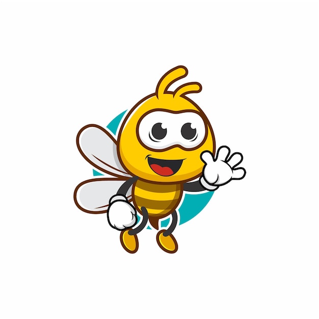 Cute Bee Mascot Design