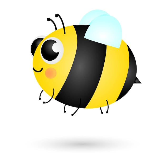 Vector cute bee vector