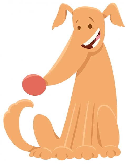 Cute Beige Dog Domestic Animal Character