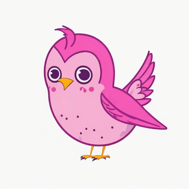 かわいい鳥の漫画のベクトルのデザイン