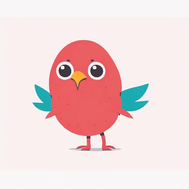 Cute bird cartoon vector design