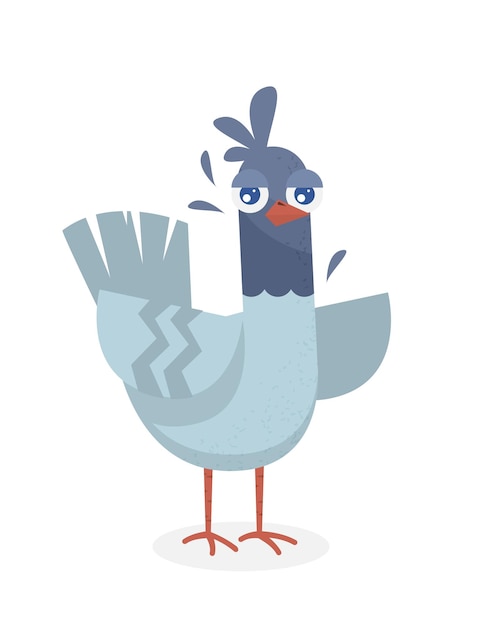 Cute Bird Flat vector design