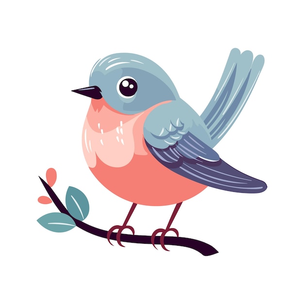 Cute bird illustration